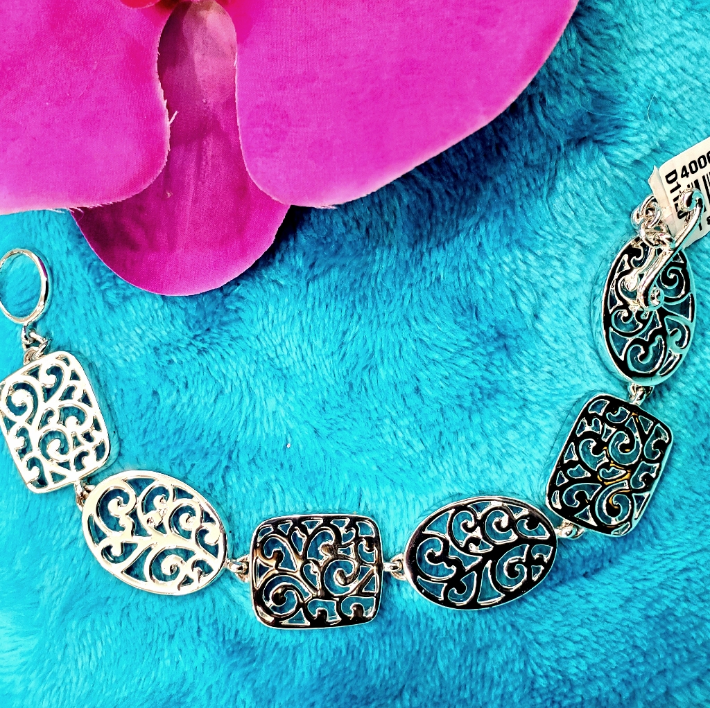 Special New Sterling Silver Filigree Bracelet 14$